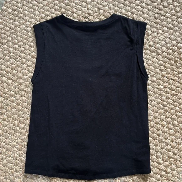 Melissa Nepon Josh satin muscle tee black small - Picture 3 of 4